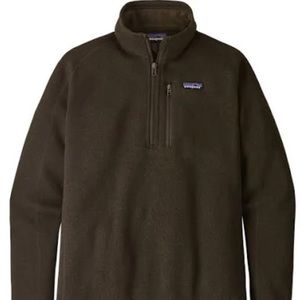 Patagonia Better Sweater Fleece 1/4 Zip Pullover Dark Walnut Brown Mens Medium